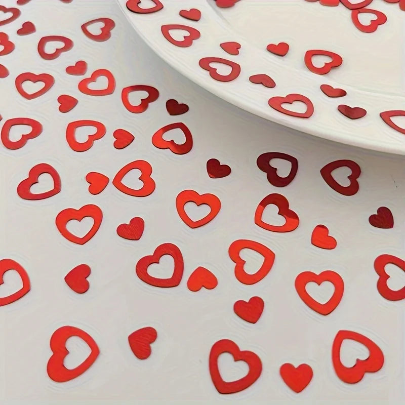 Confettis Cœurs Rouges Design chic