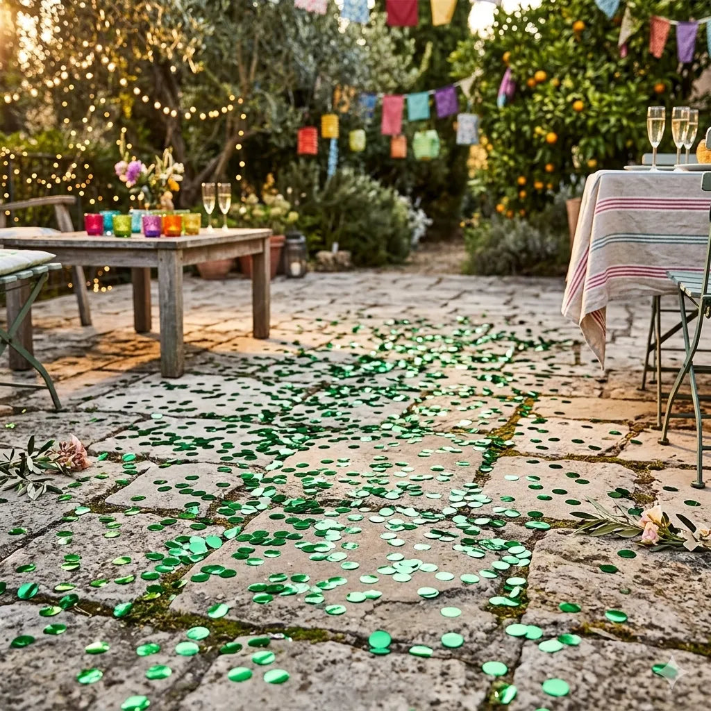 Confettis Déco Verts Chic