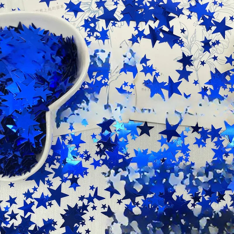 Confettis Etoiles Bleus chic