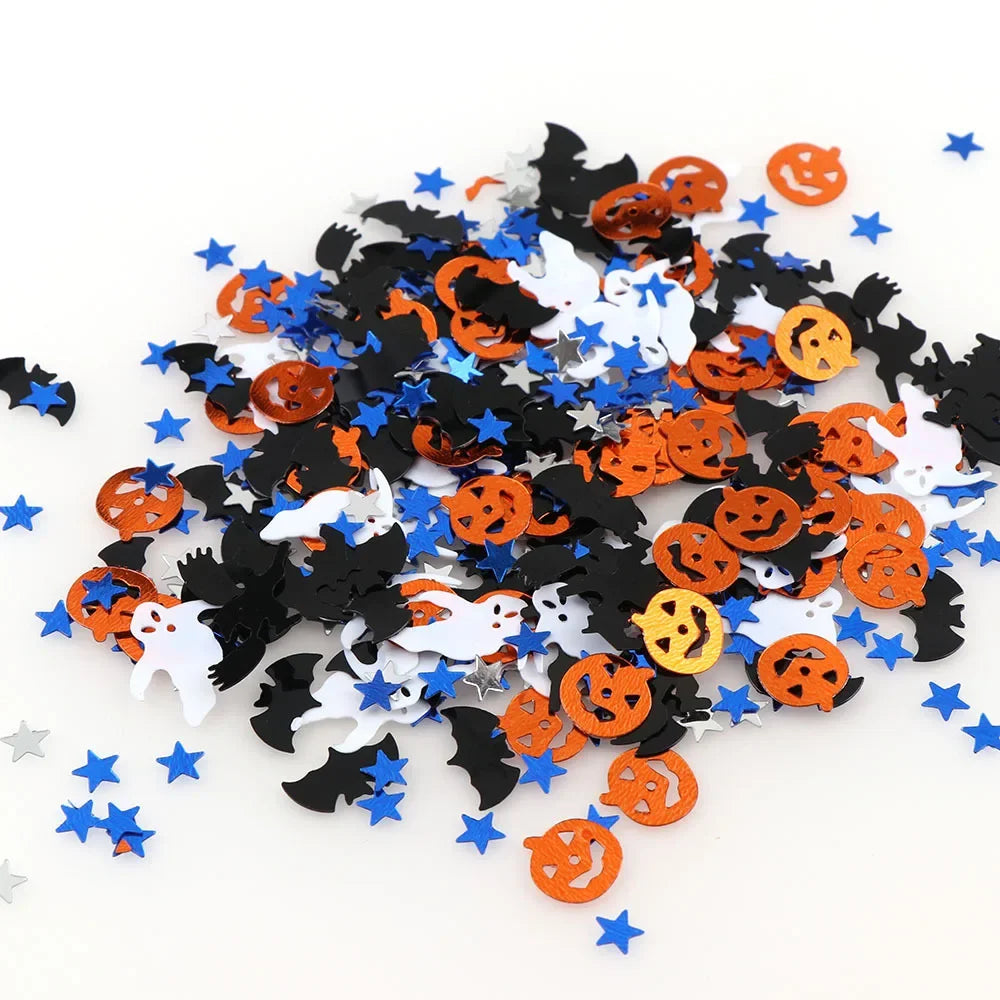 Confettis Halloween Colorés Design