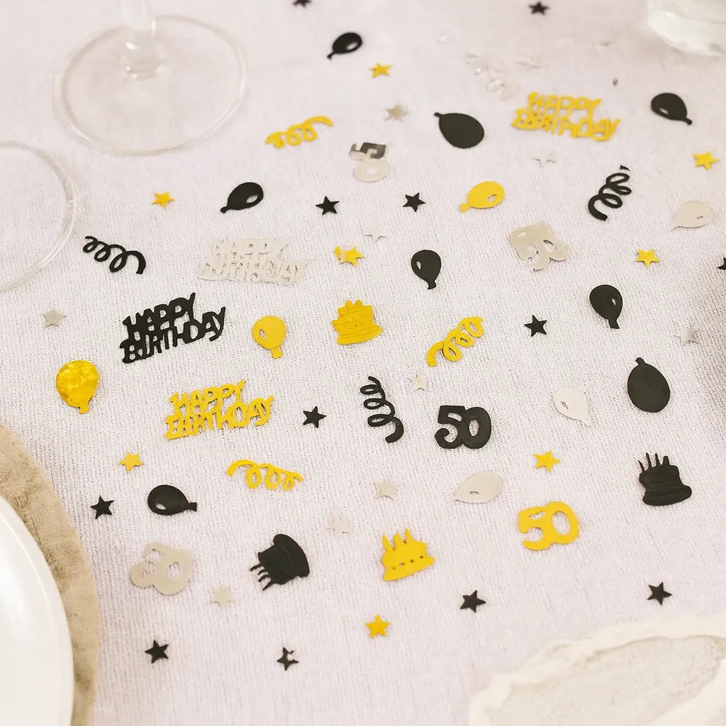 Confettis Happy Birthday 50th