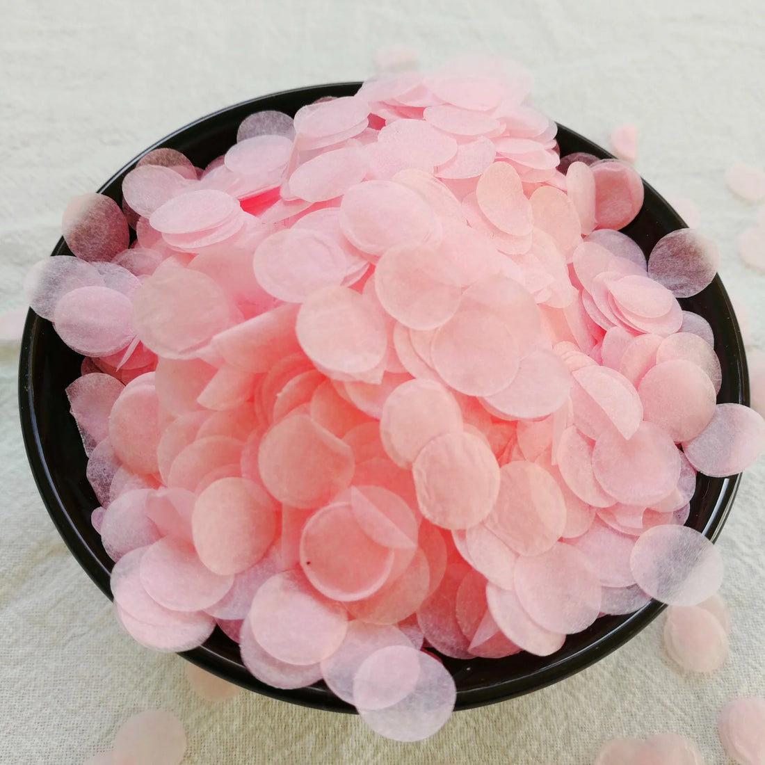Confettis Pêche en Tissu Chic