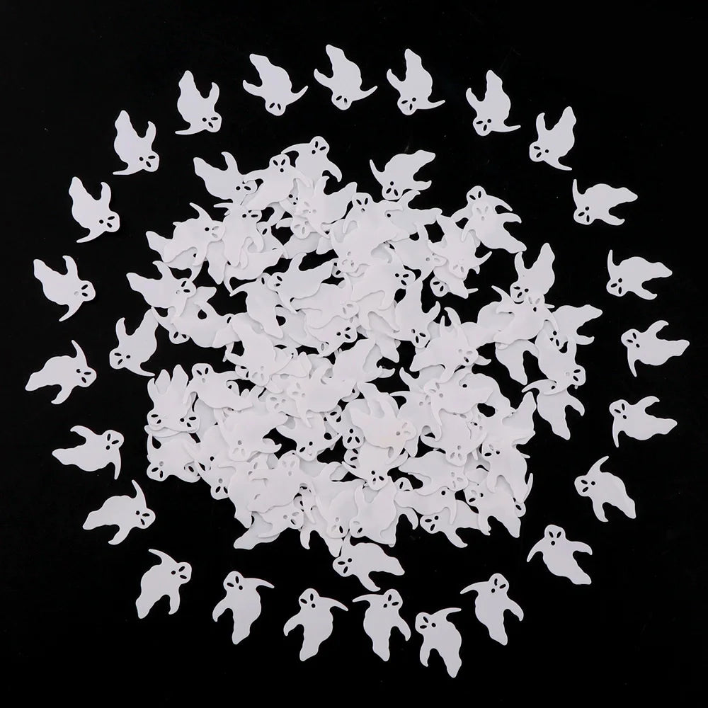 Confettis de Table Fantôme Blanc Minimaliste