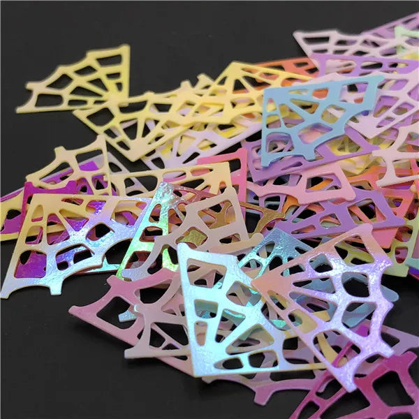 Confettis de Table Toiles d’Araignée Irisées Uniques