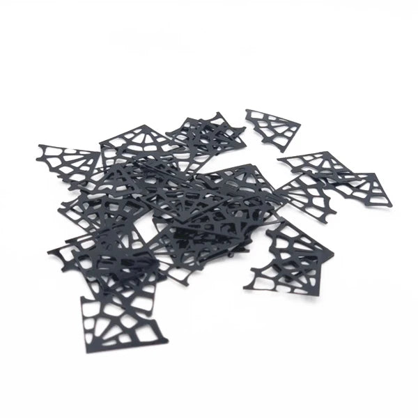 Confettis de Table Toiles d’Araignée Noires Chic