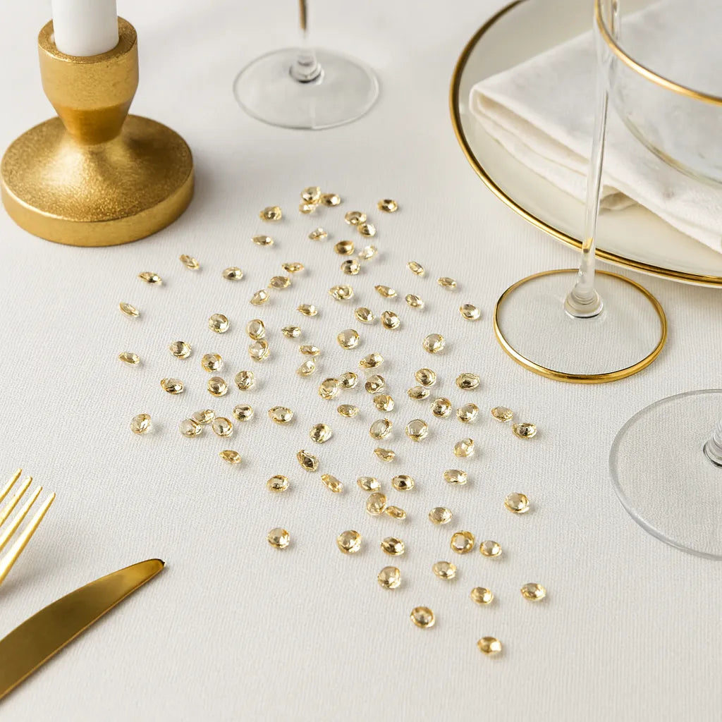 Confettis en Cristal Acrylique Doré