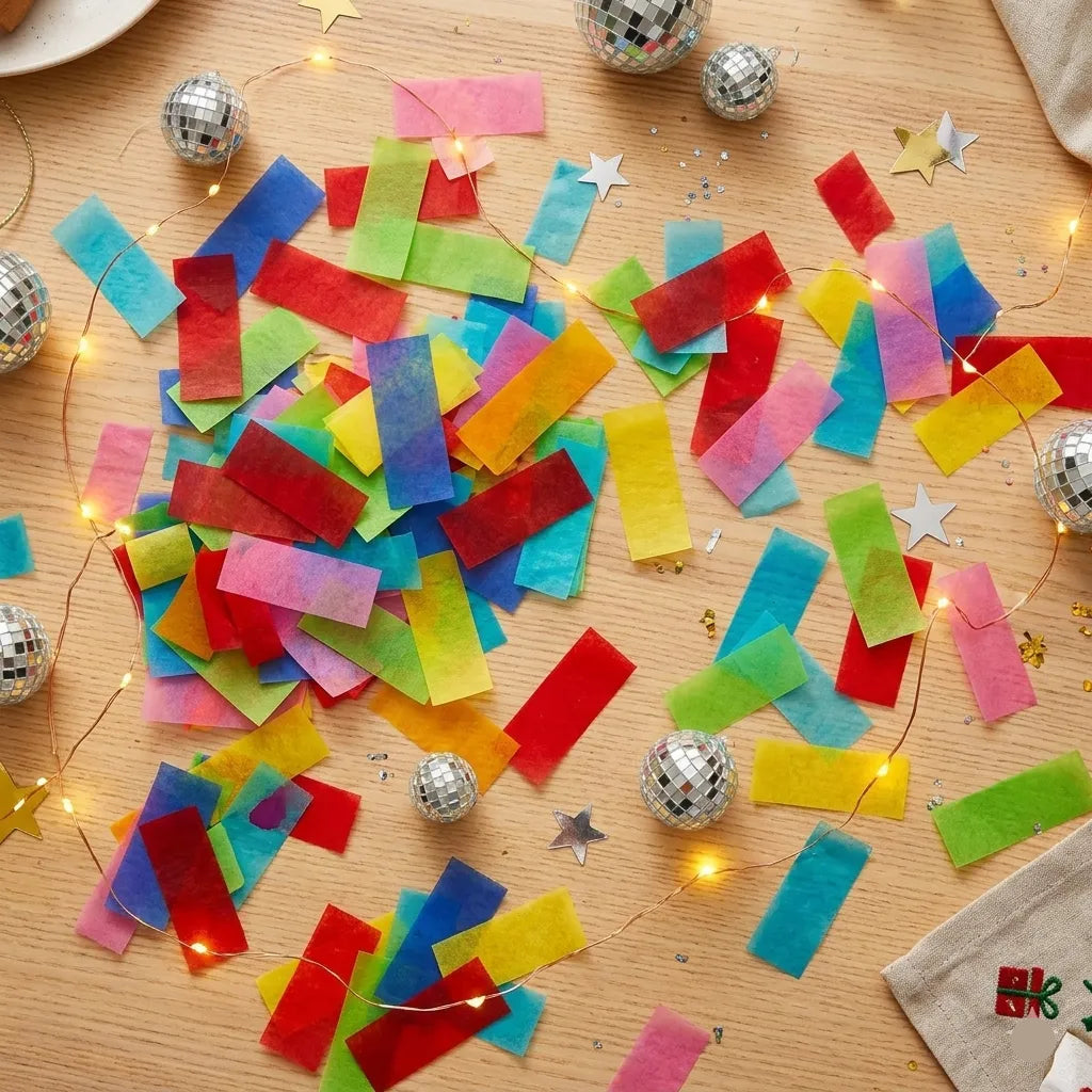 Confettis en Papier de Soie Multicolore Chic