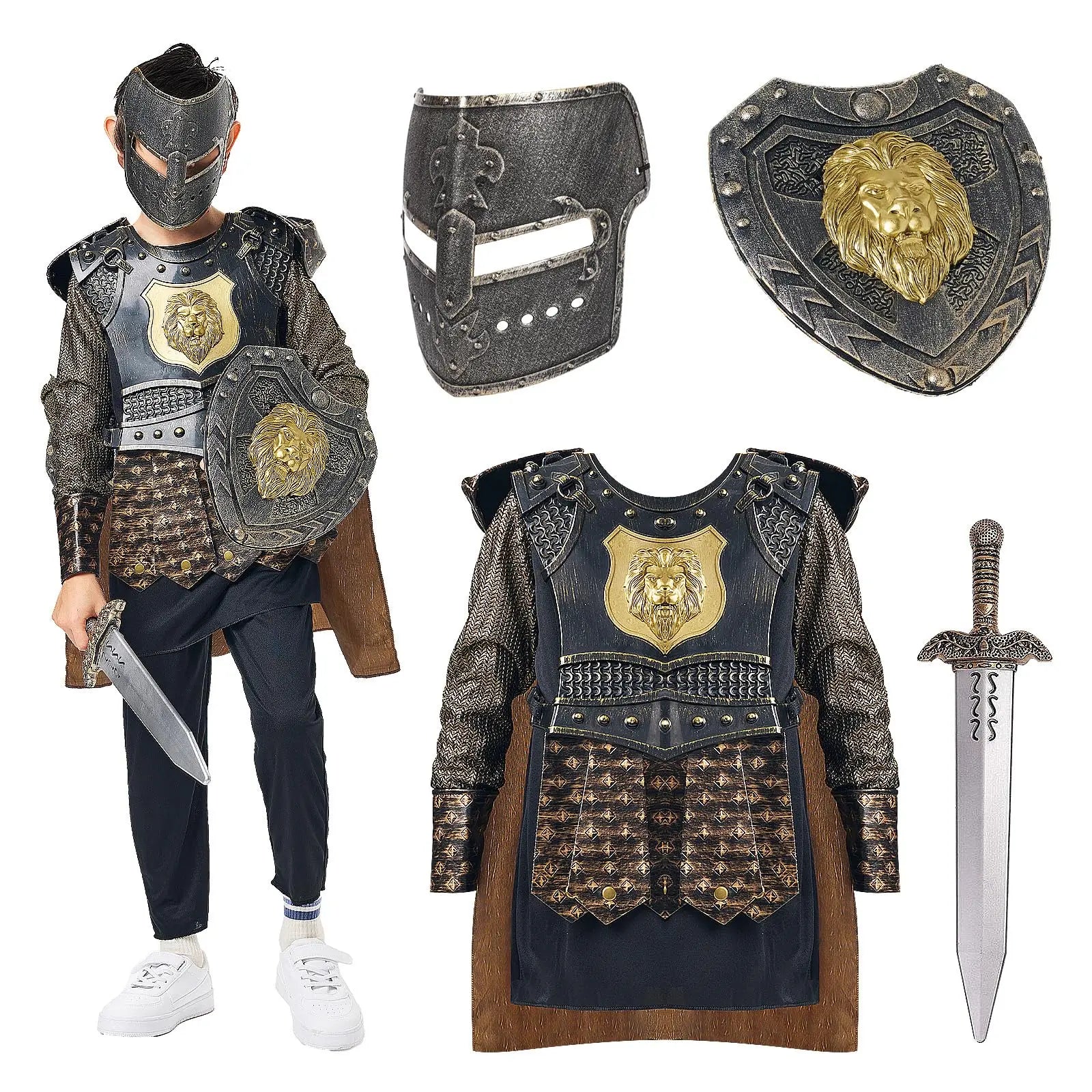 Costume Chevalier avec Armure Stylé