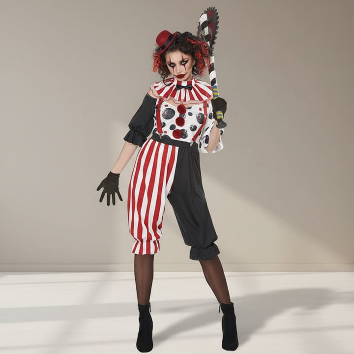 Costume Clown Effrayant pour Femme CHIC