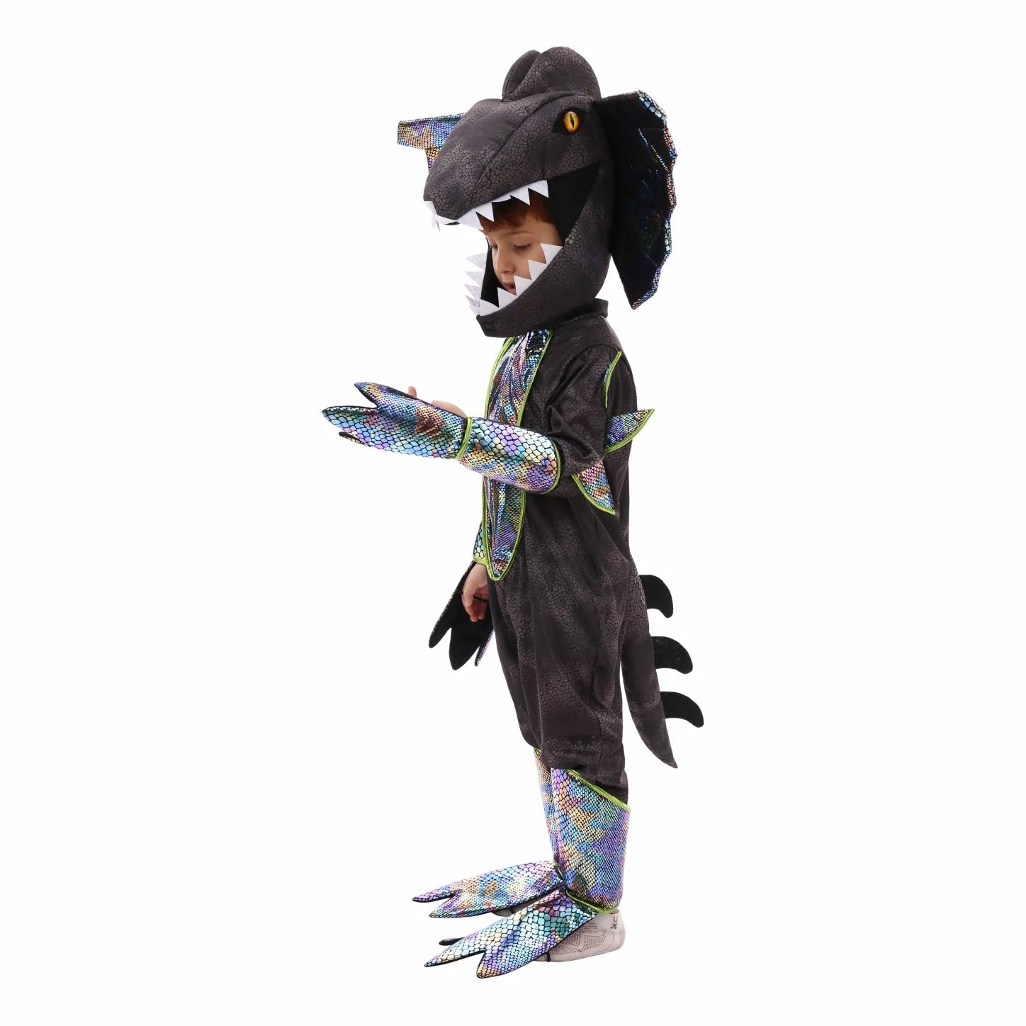 Costume Dinosaure Dilophosaurus stylé