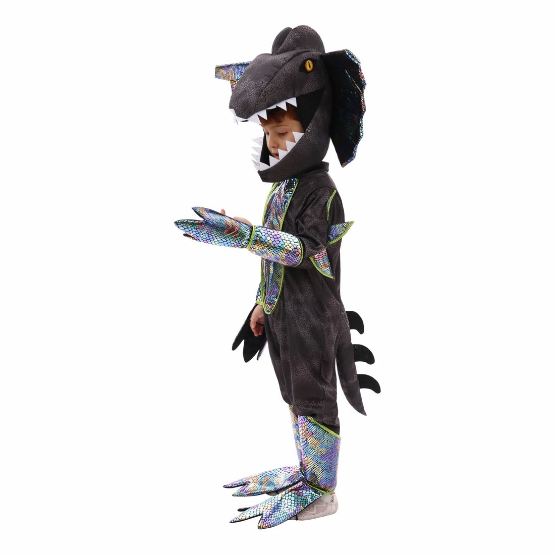 Costume Dinosaure Dilophosaurus stylé
