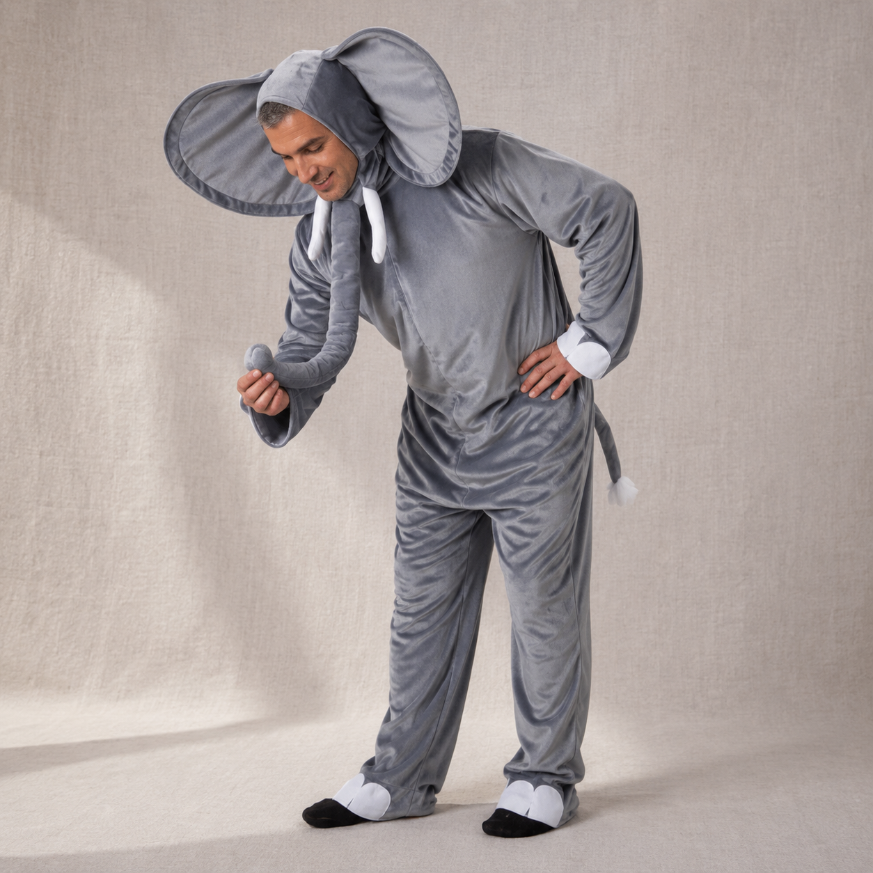 Costume Eléphant Adulte Gris
