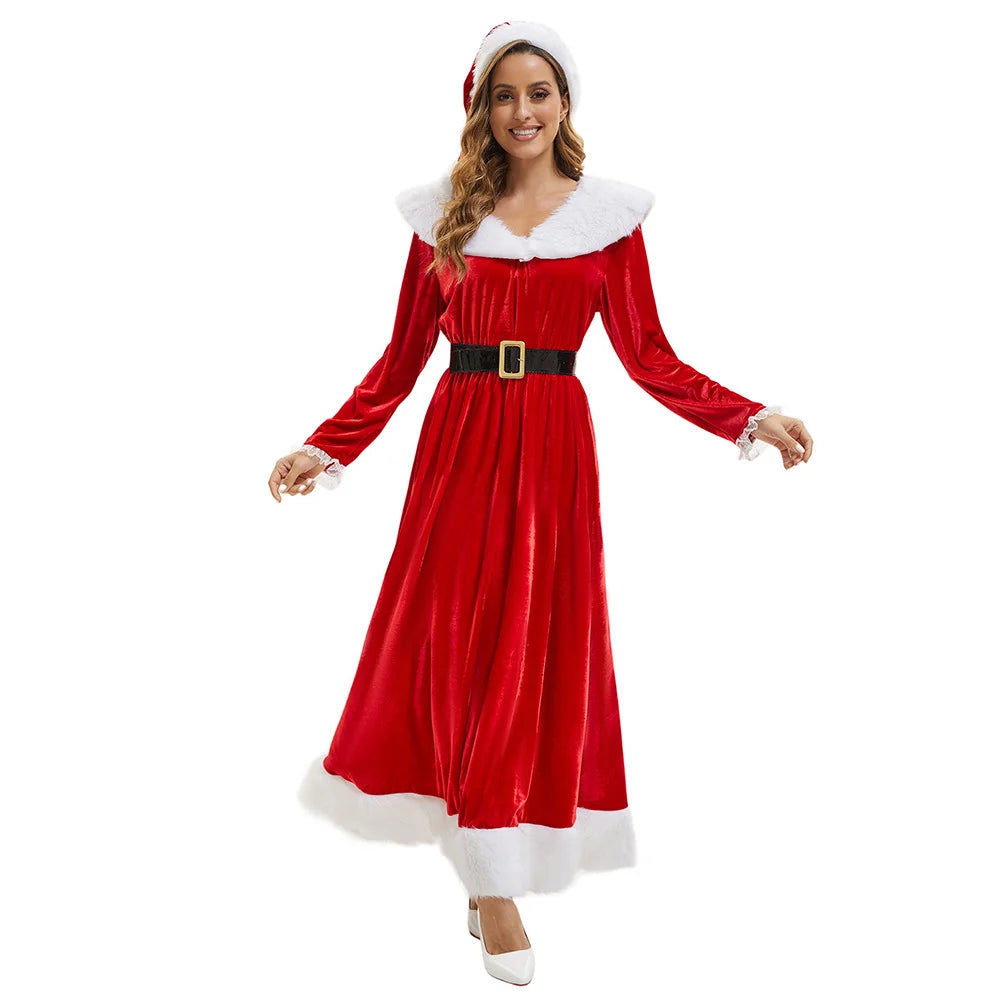 Costume Mère Noël Élégant Confortable 