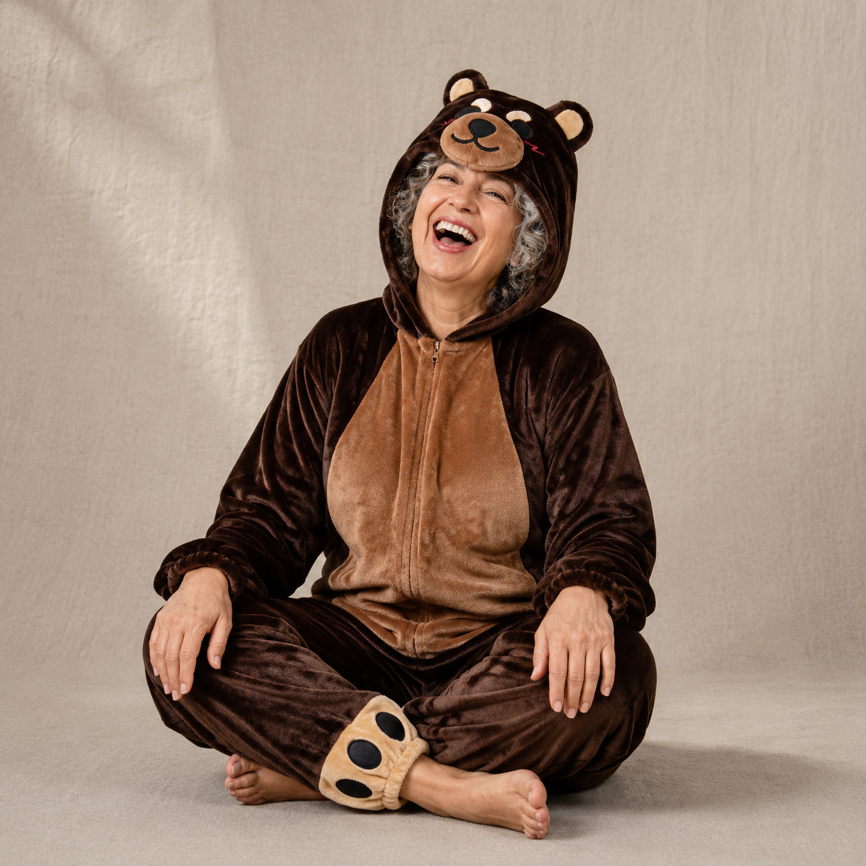 Costume Ours Brun Adulte Mignon