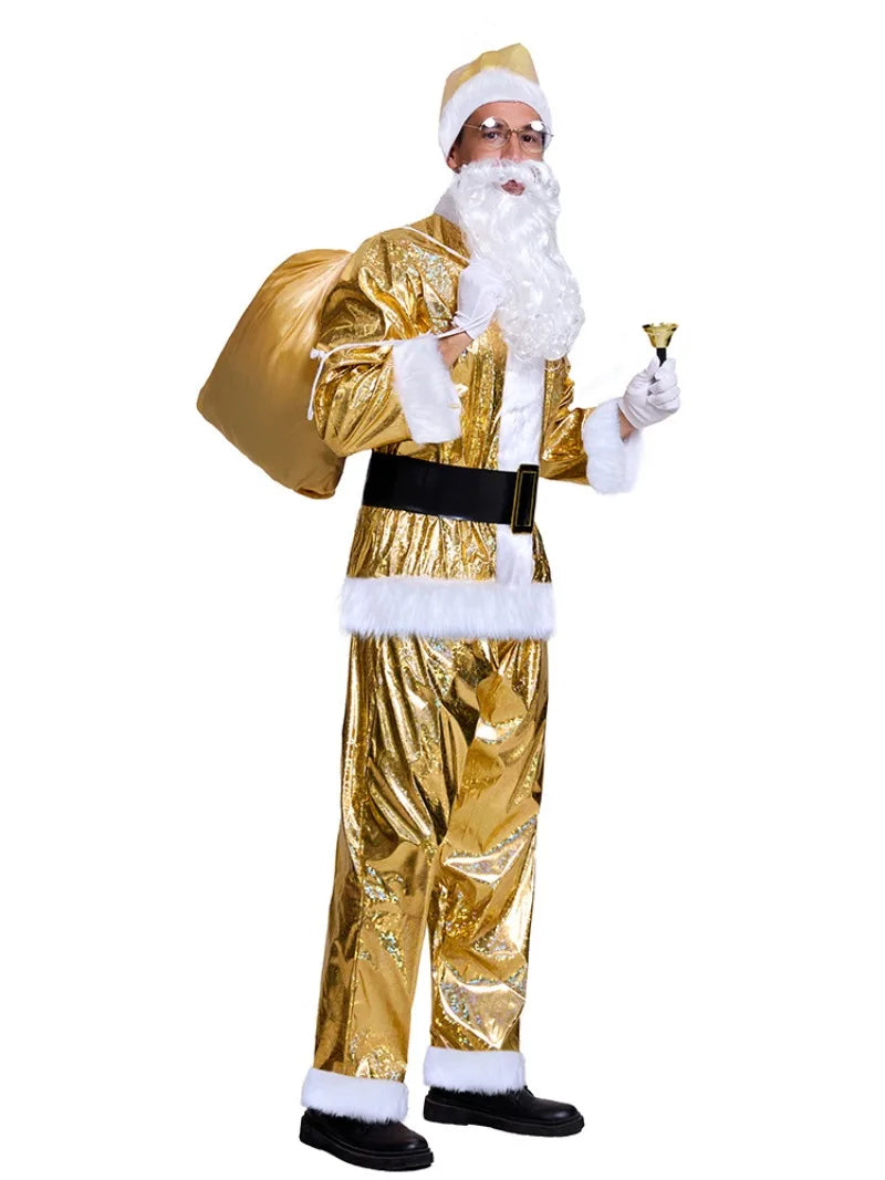 Costume Père Noël Doré classe