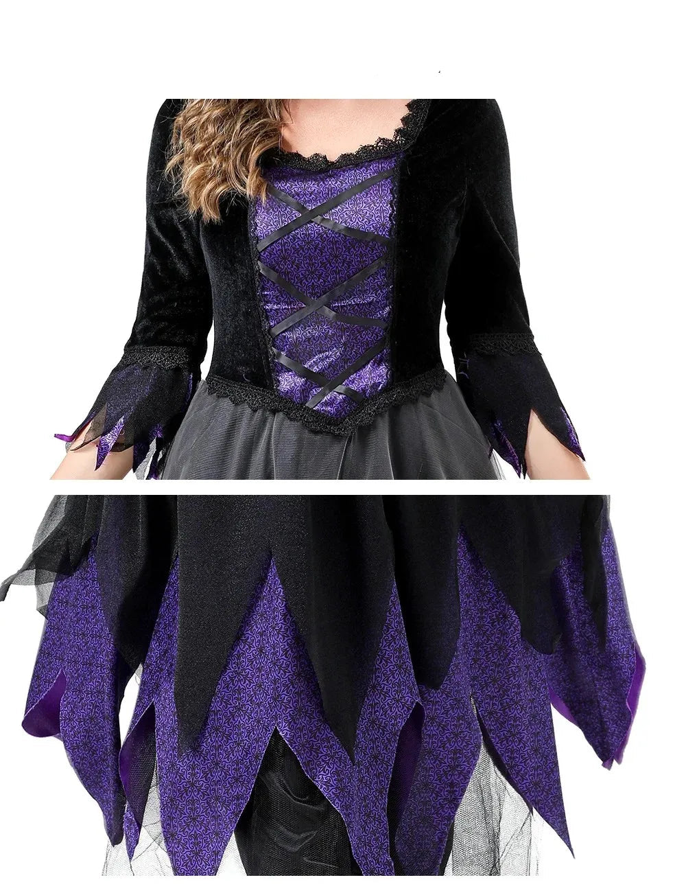 Costume Sorcière Noir et Violet  Envoûtante