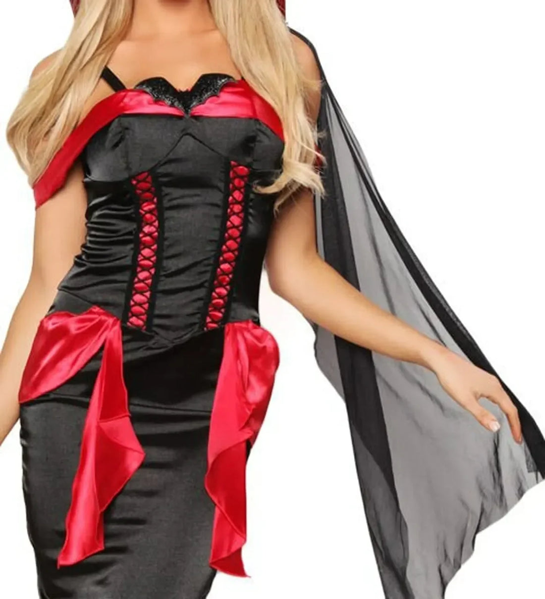 Costume Vampire Sexy Rouge et Noir