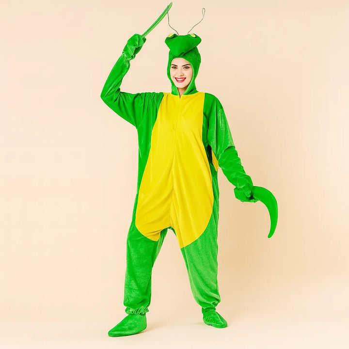 Costume Vert Mante Religieuse