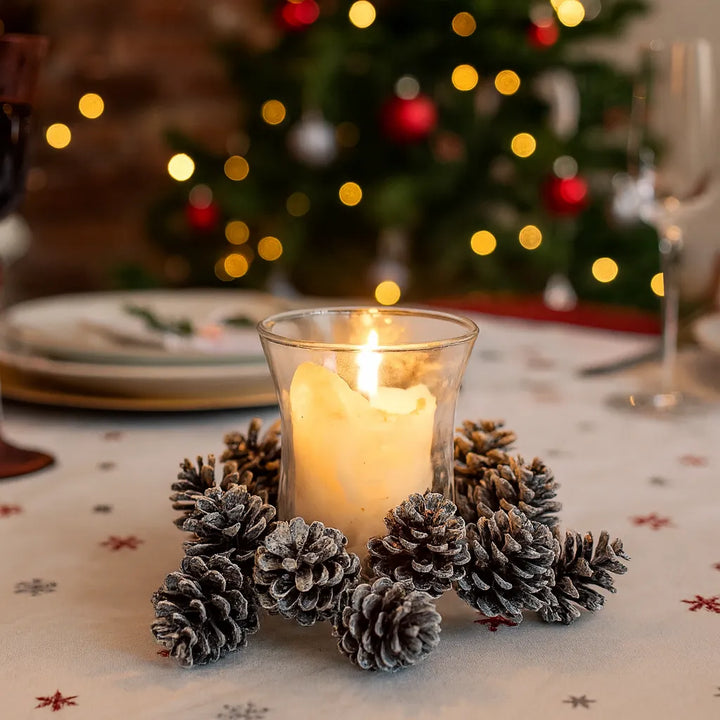Couronne Bougeoir de Pommes de Pin