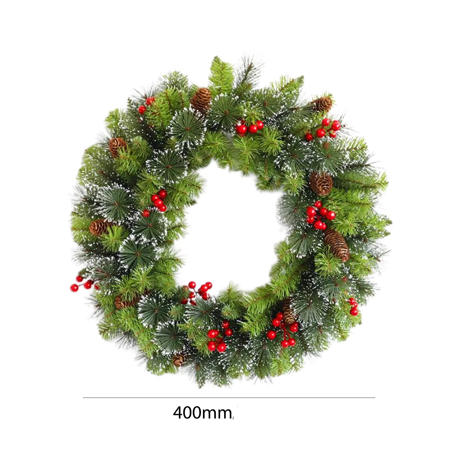 Couronne de Noël Effet Givrée