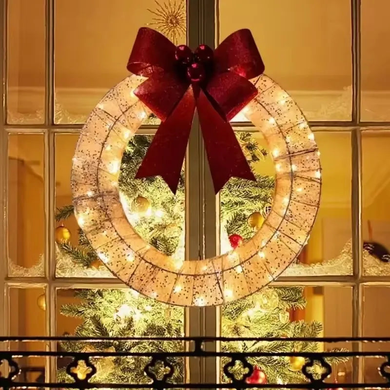 Couronne de Noël Lumineuse Design