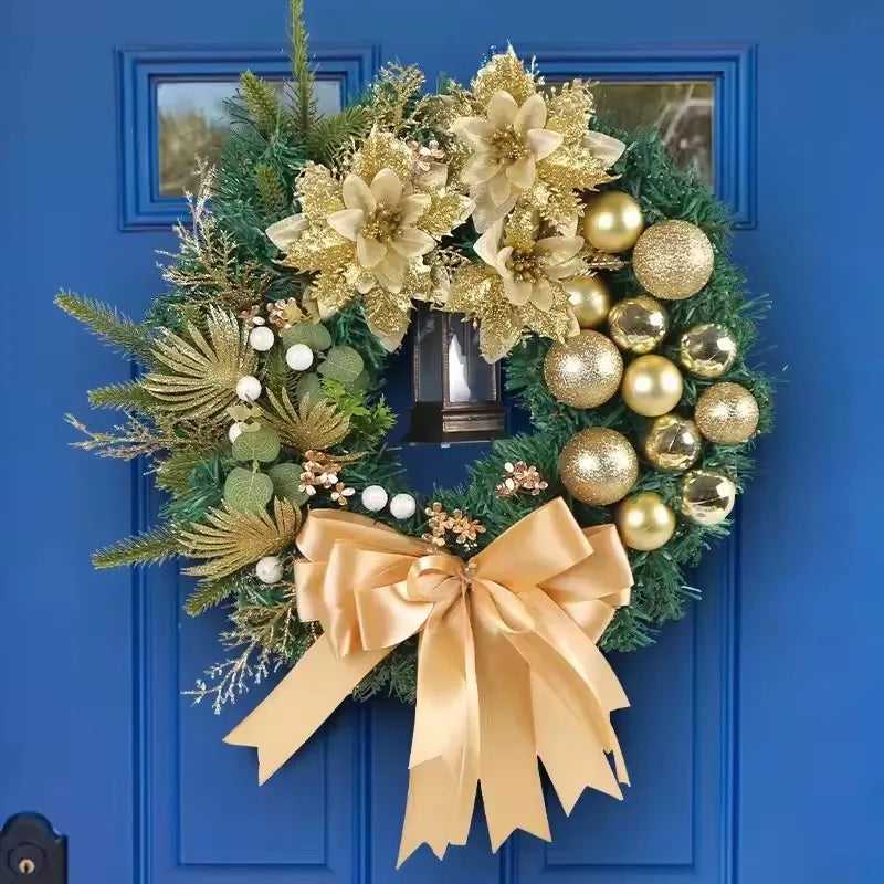 Couronne de Noël Or Chic