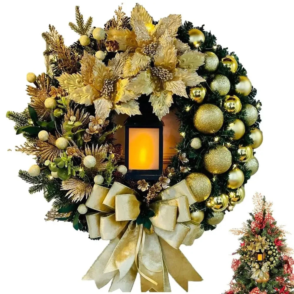Couronne de Noël Or Festive