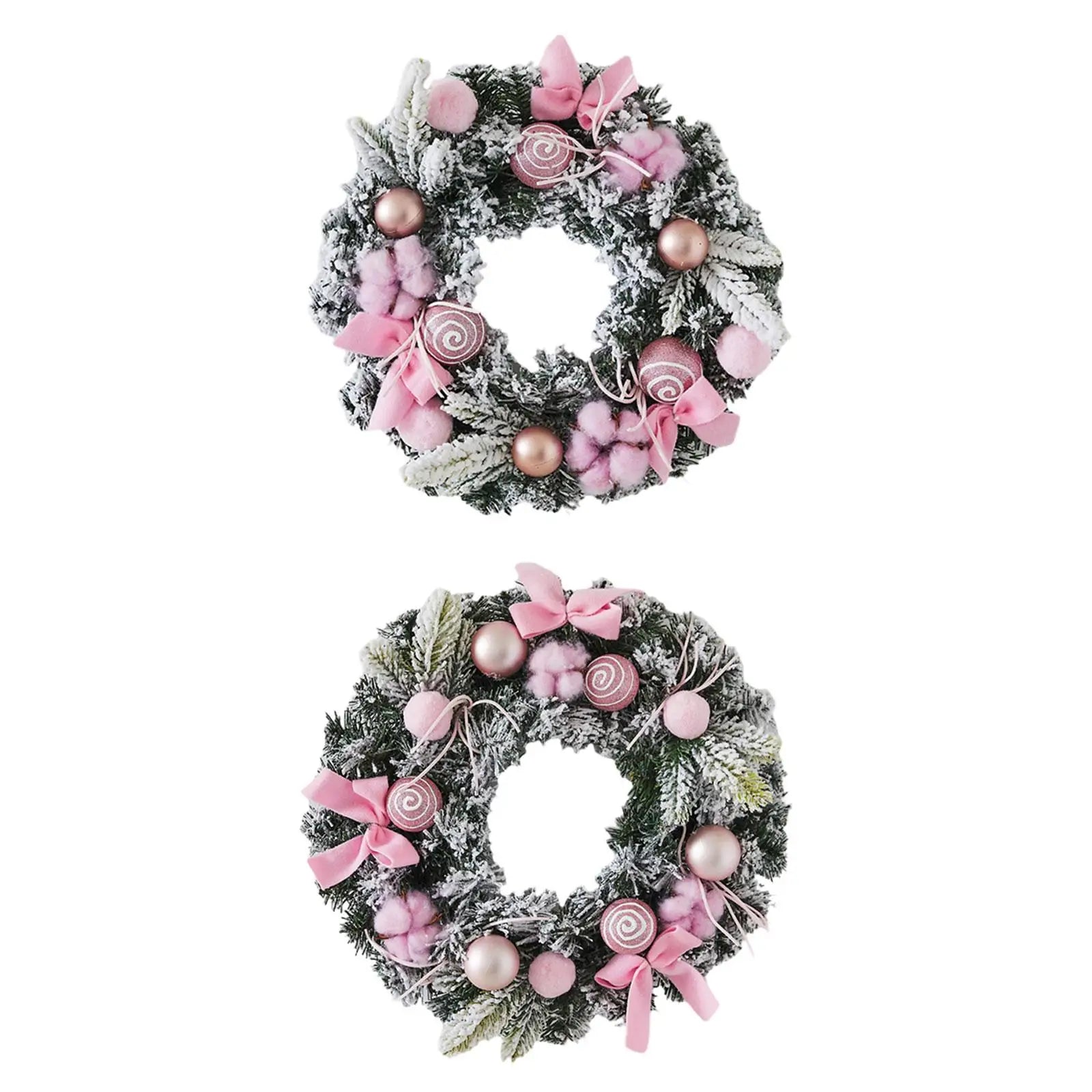 Couronne de Noël Rose