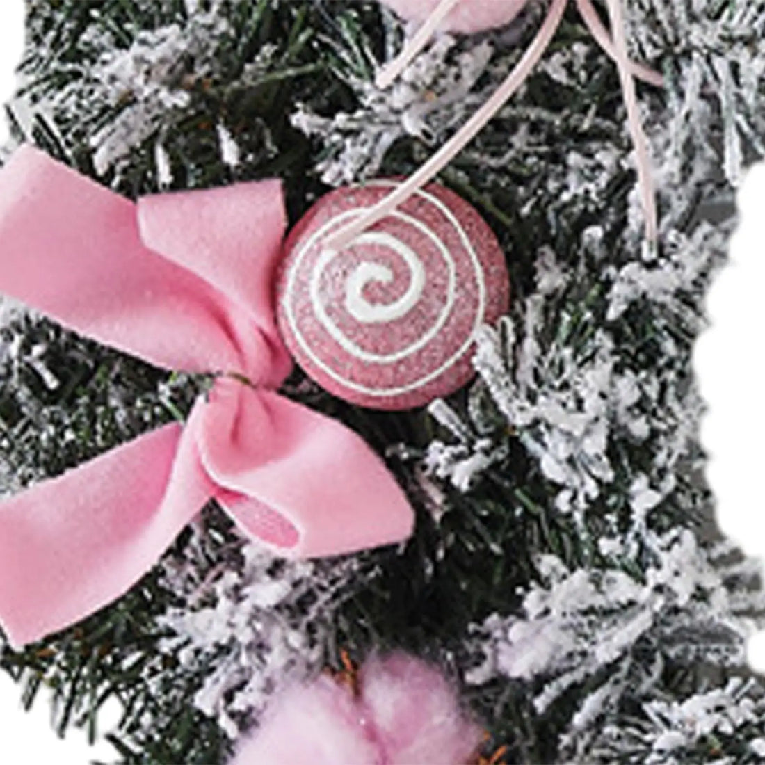 Couronne de Noël Rose Traditionnel
