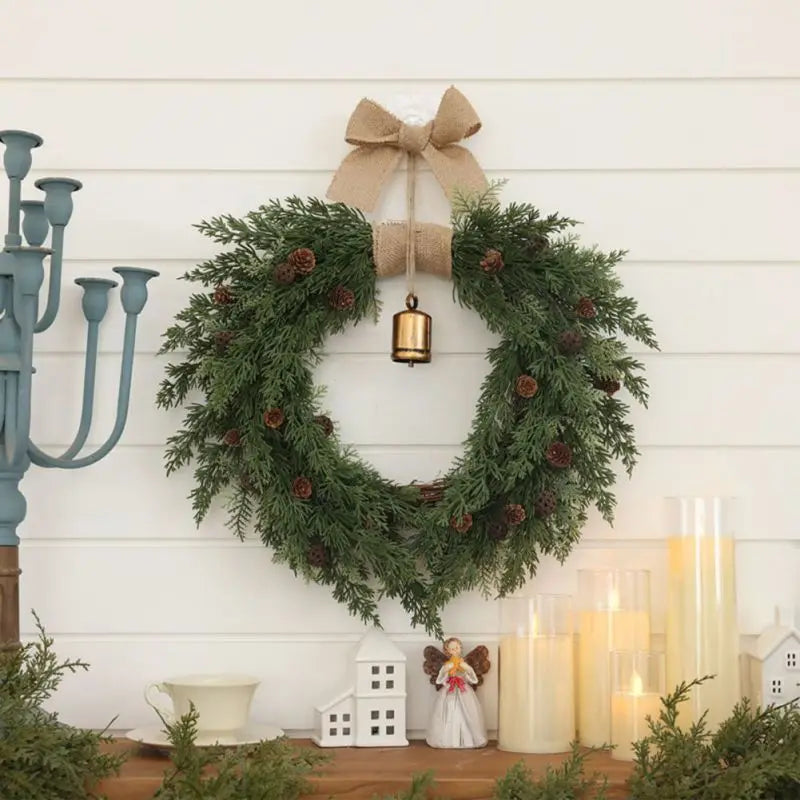 Couronne de Noël Sobre Elégant