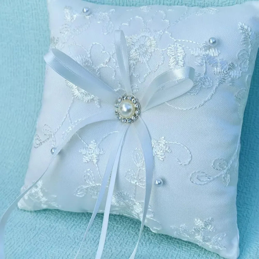 Coussin Alliance Blanc Brodé Unique