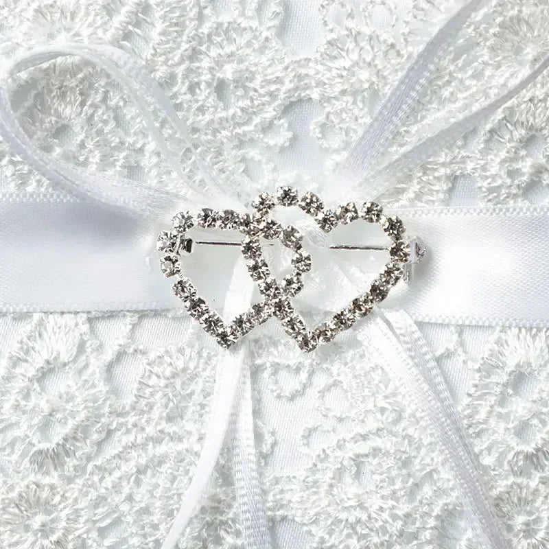 Coussin Alliance Blanc Elégant Soignée