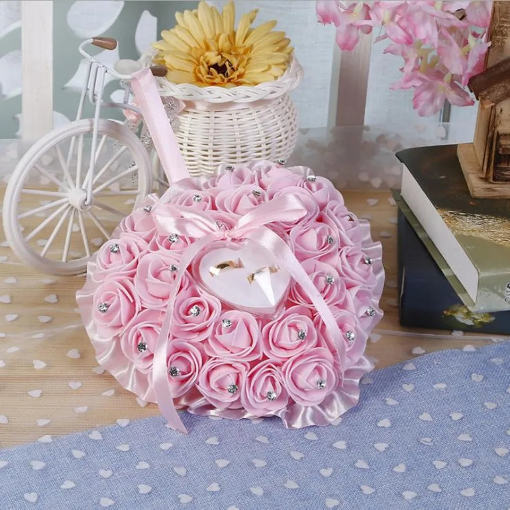 Coussin Alliances Cœur de Roses Chic
