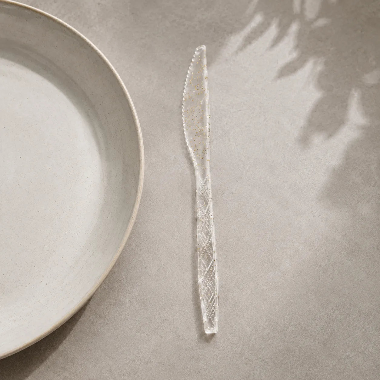 Couteaux Jetables Pailletés Originaux