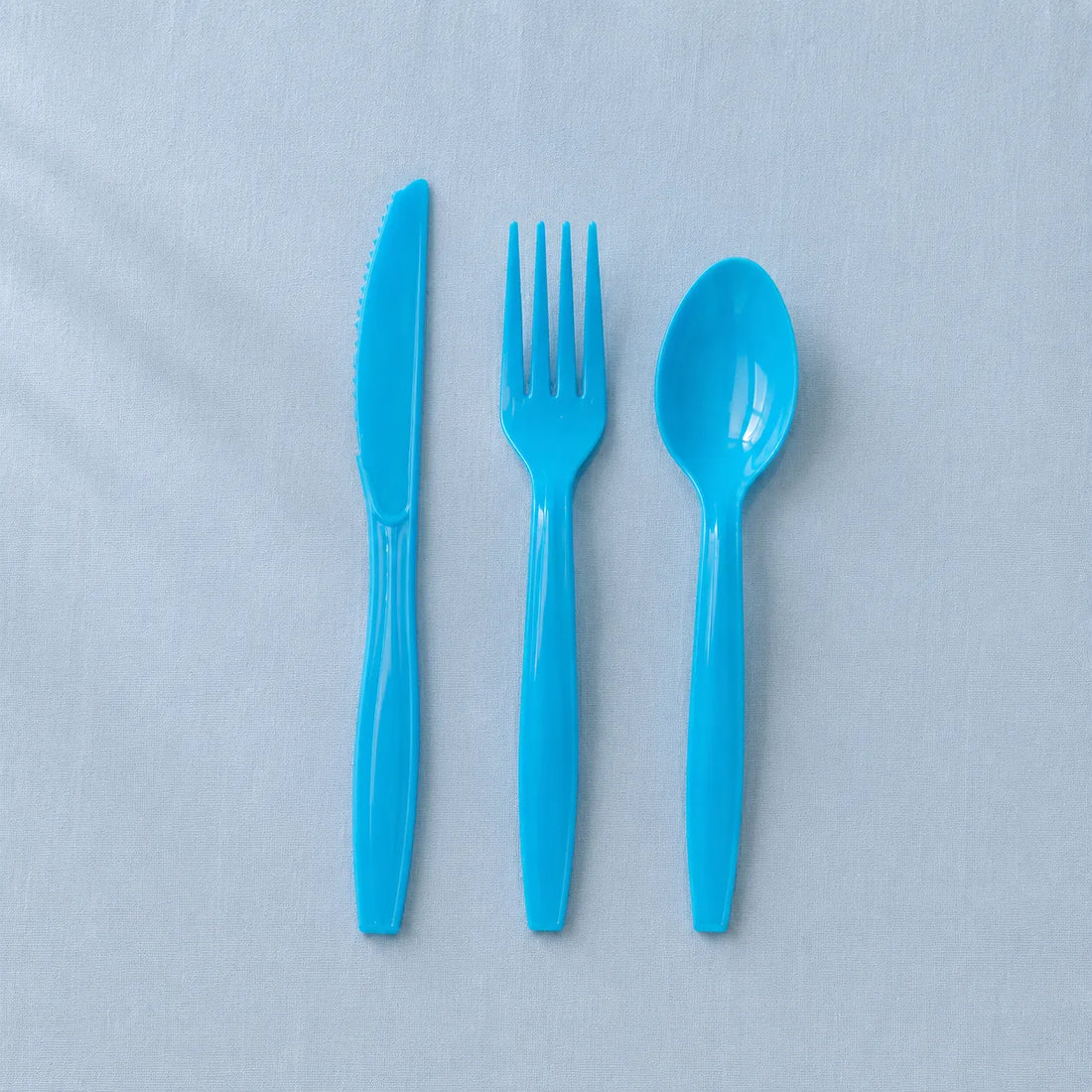 Couvert Jetable Bleu Unique