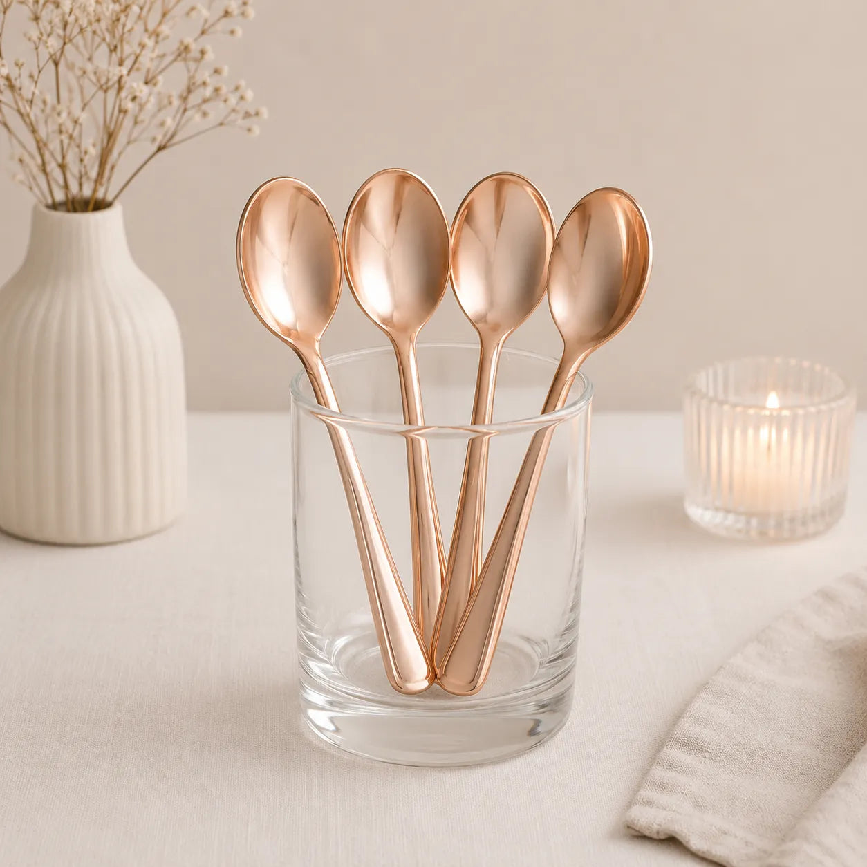 Cuillères Anniversaire Rose Gold Classe