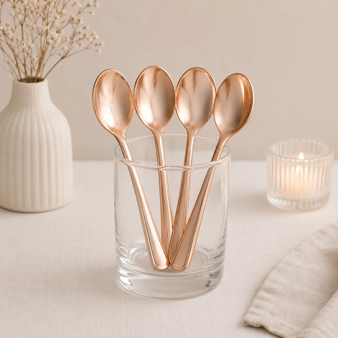 Cuillères Anniversaire Rose Gold Classe