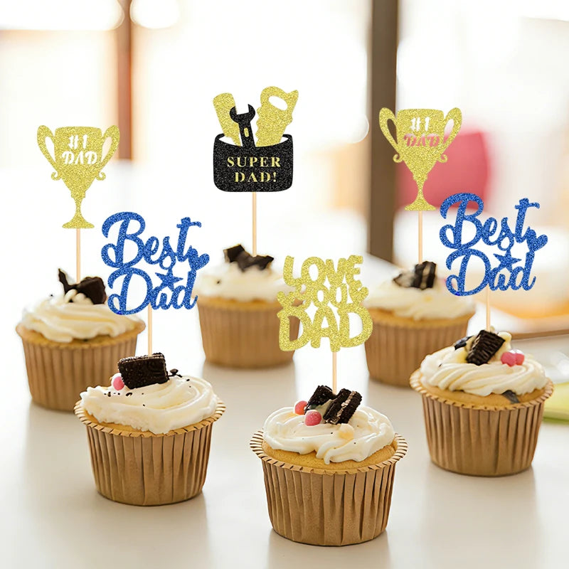 CupCake Topper Fête des Pères Chic