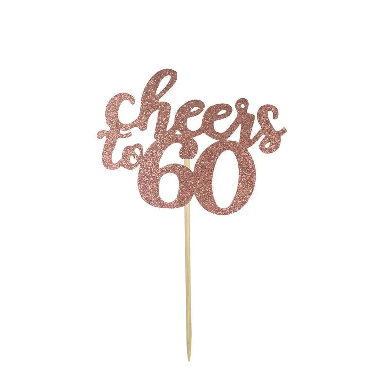Cupcake Topper Cheers 60