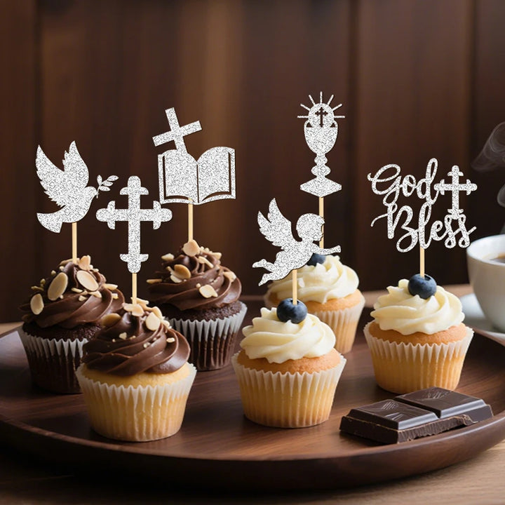 Cupcake Topper Thème Chrétien