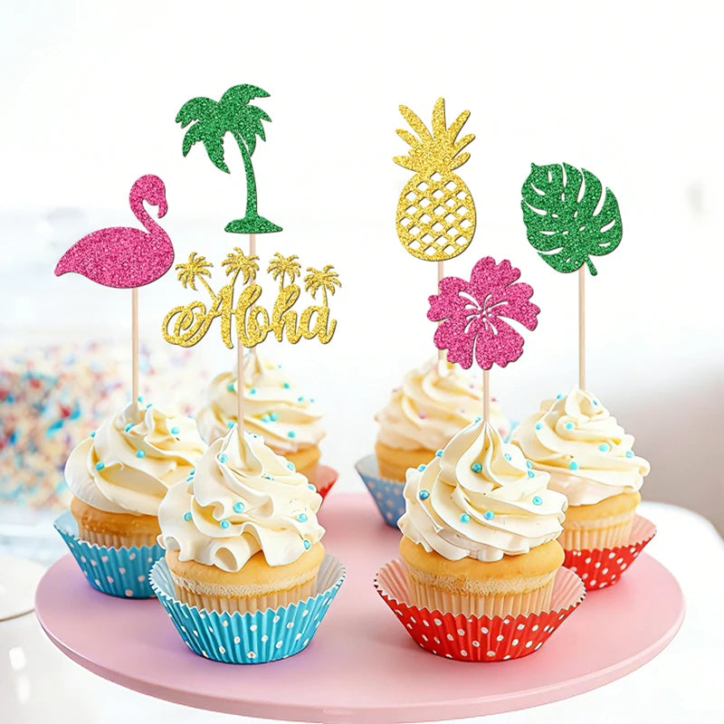 Cupcake Topper Tropical Chic