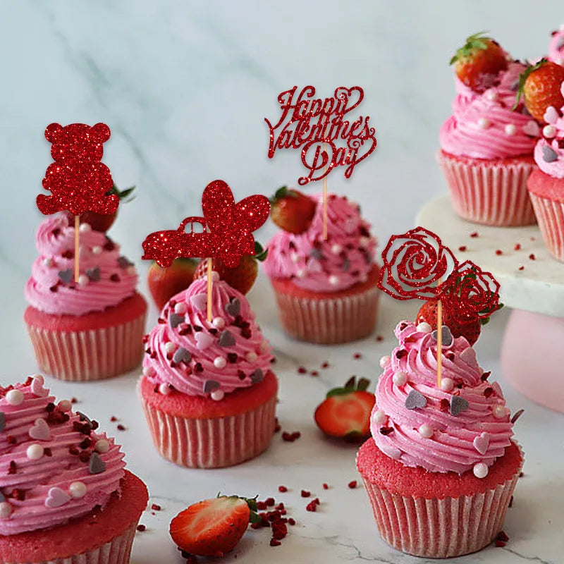 Cupcake Toppers Romantiques