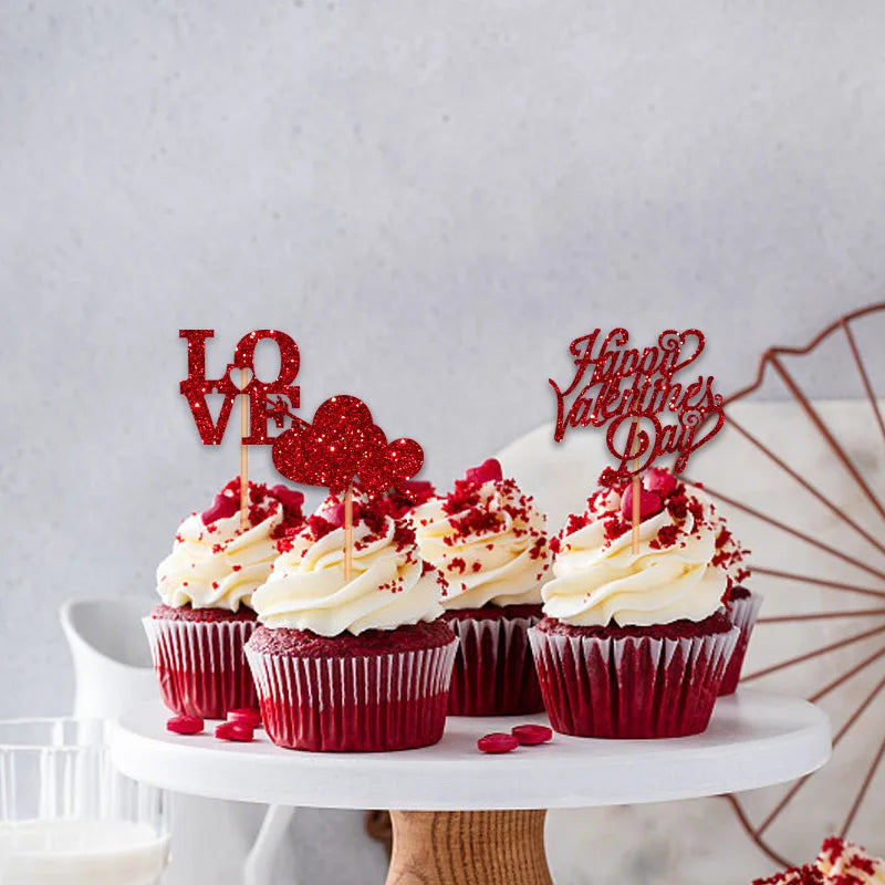 Cupcake Toppers Romantiques Chic