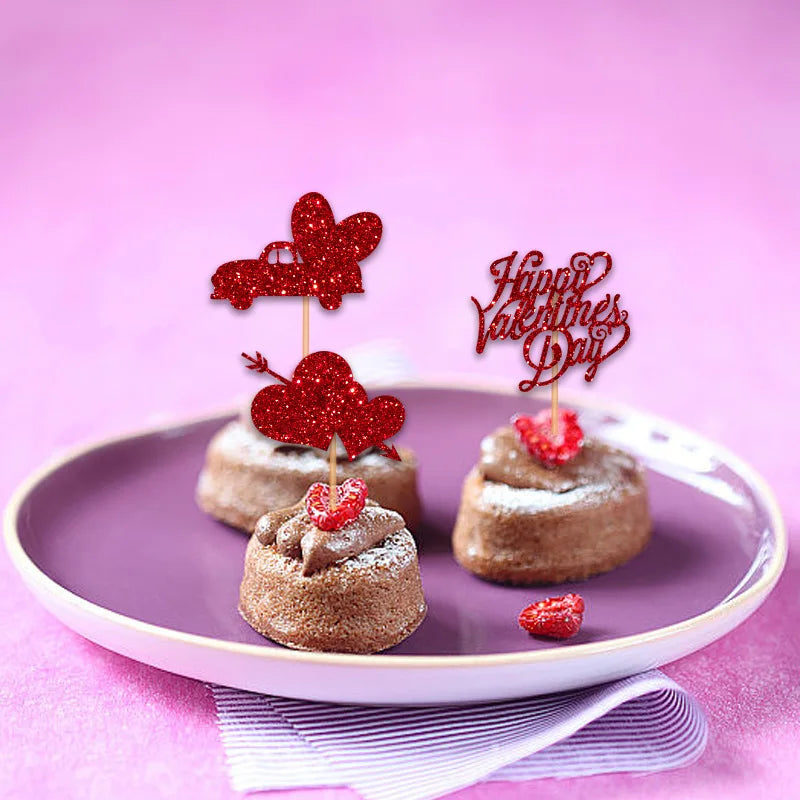 Cupcake Toppers Romantiques Résistant