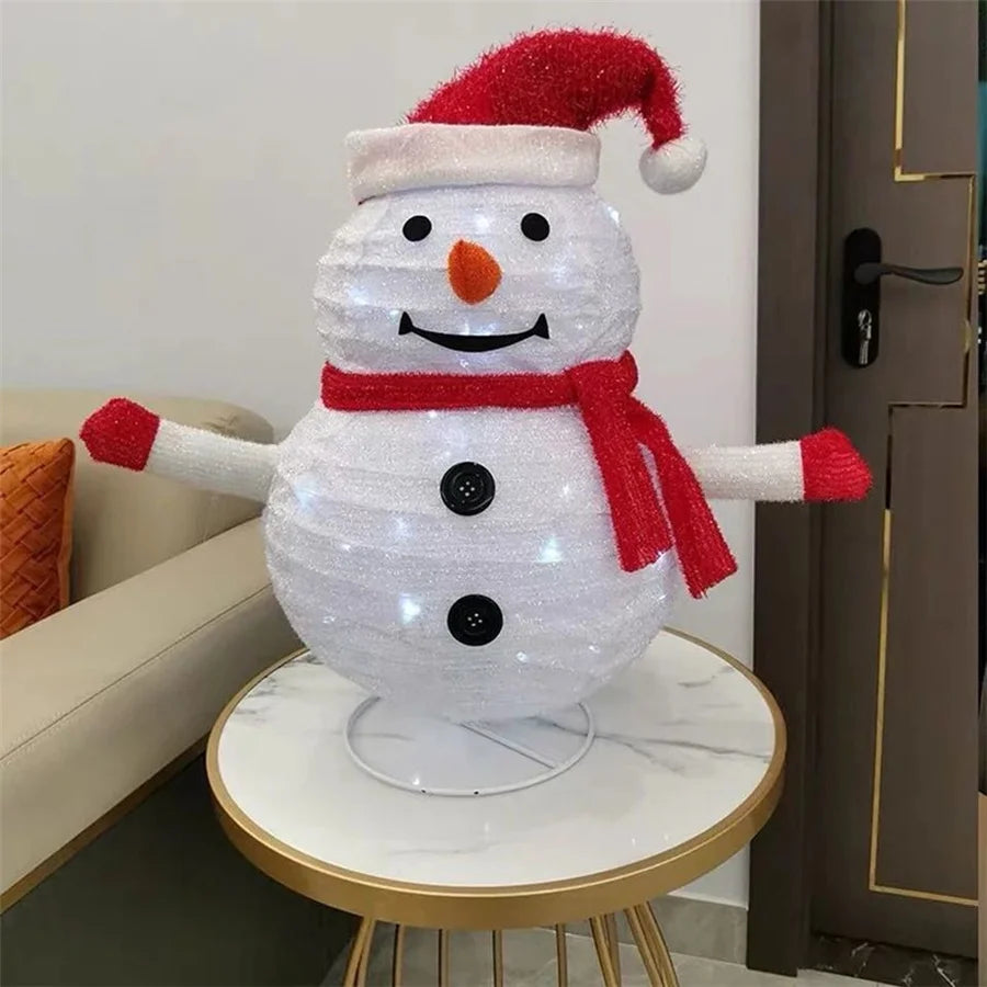 Déco Bonhomme de Neige Lanterne Lumineuse Design