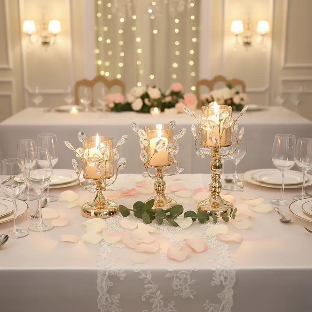 Déco Bougeoir Mariage Elégant