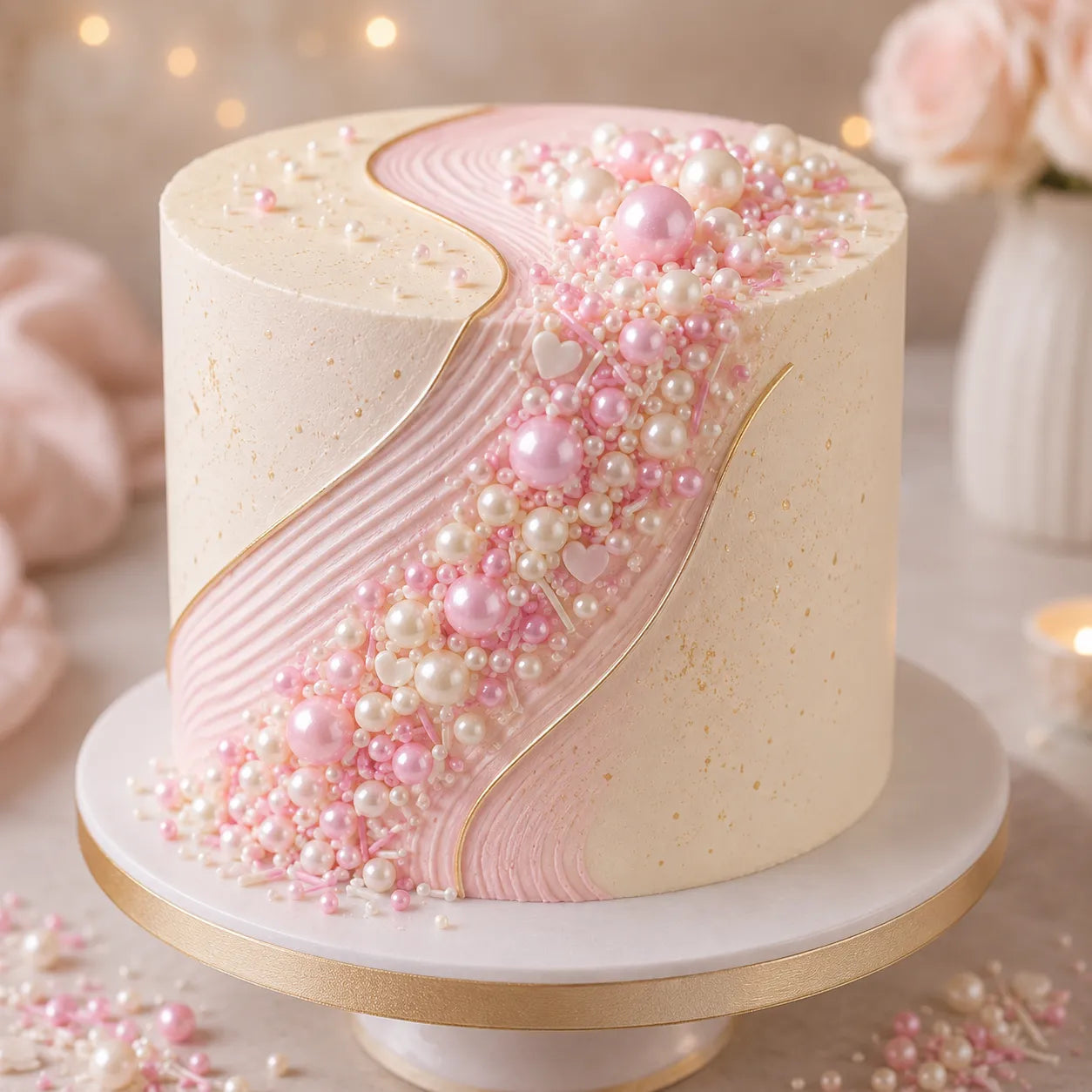 Déco Comestible Gâteau Elégante Joyeuse