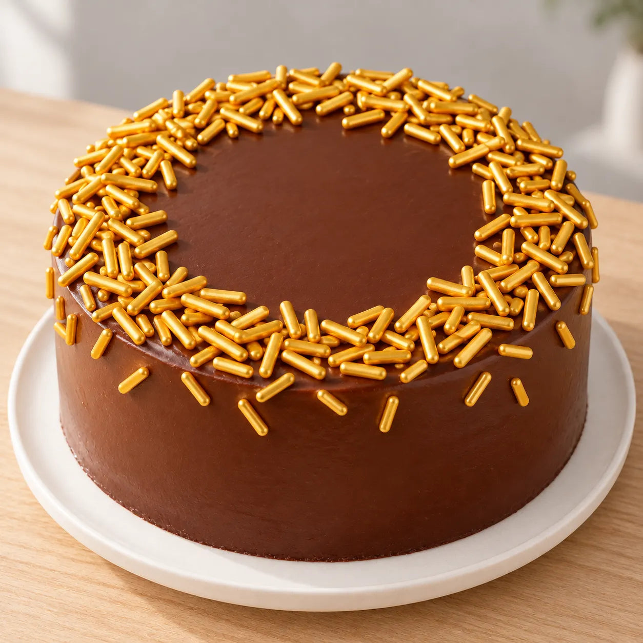 Déco Gâteau Orangée Moderne