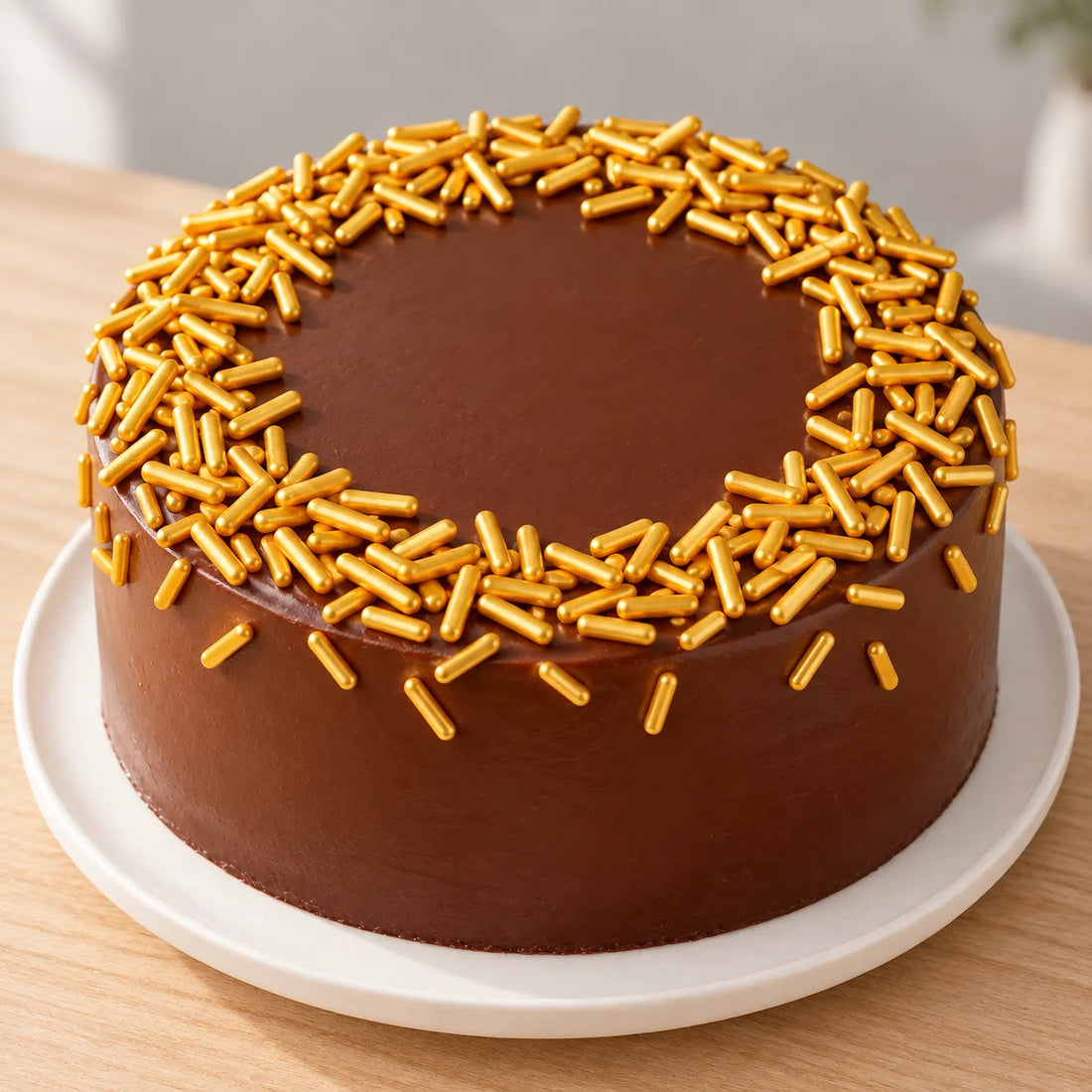 Déco Gâteau Orangée Moderne