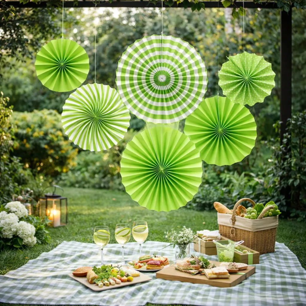 Déco Rosaces Vertes 